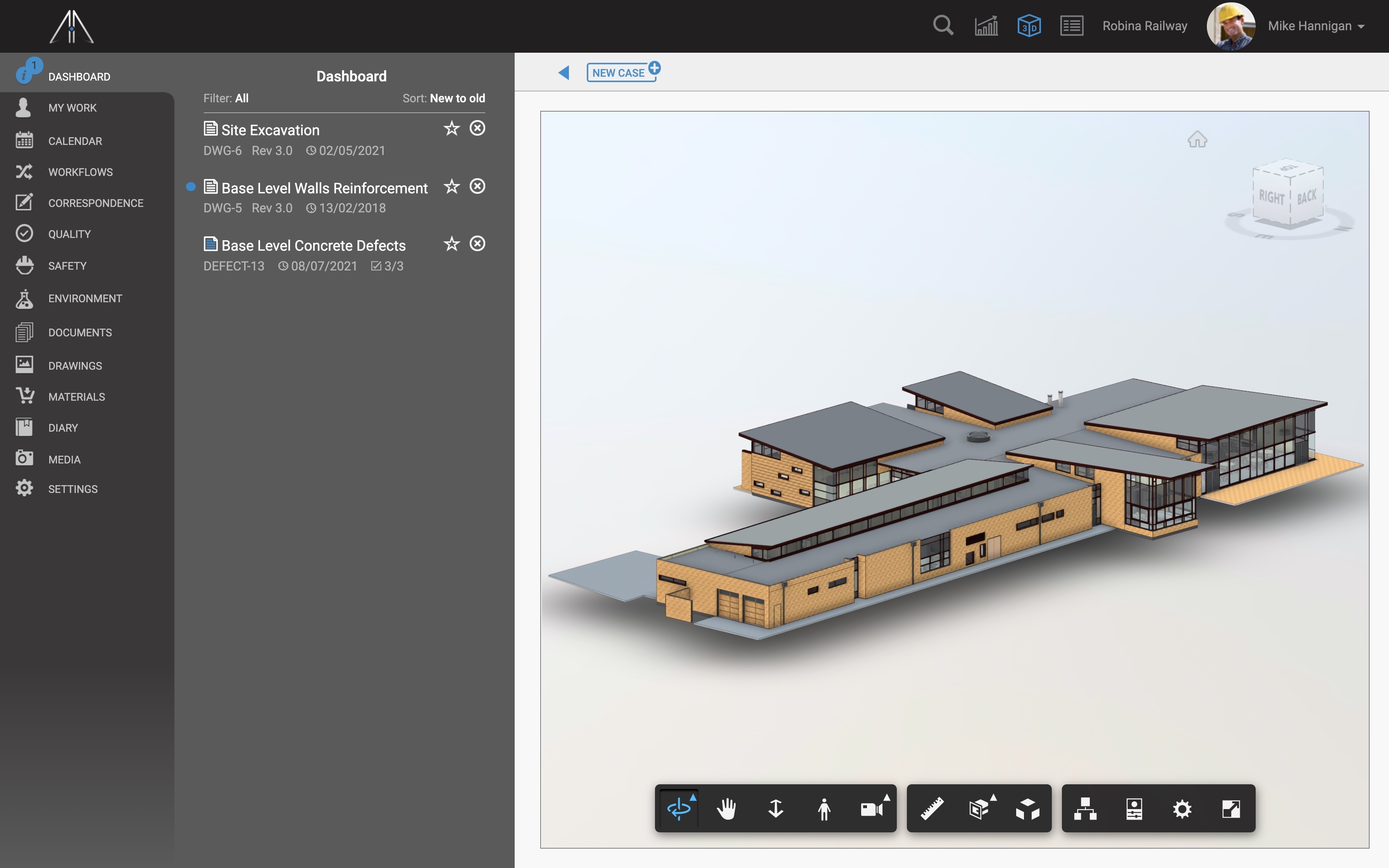 BIM models can be linked to Glaass projects